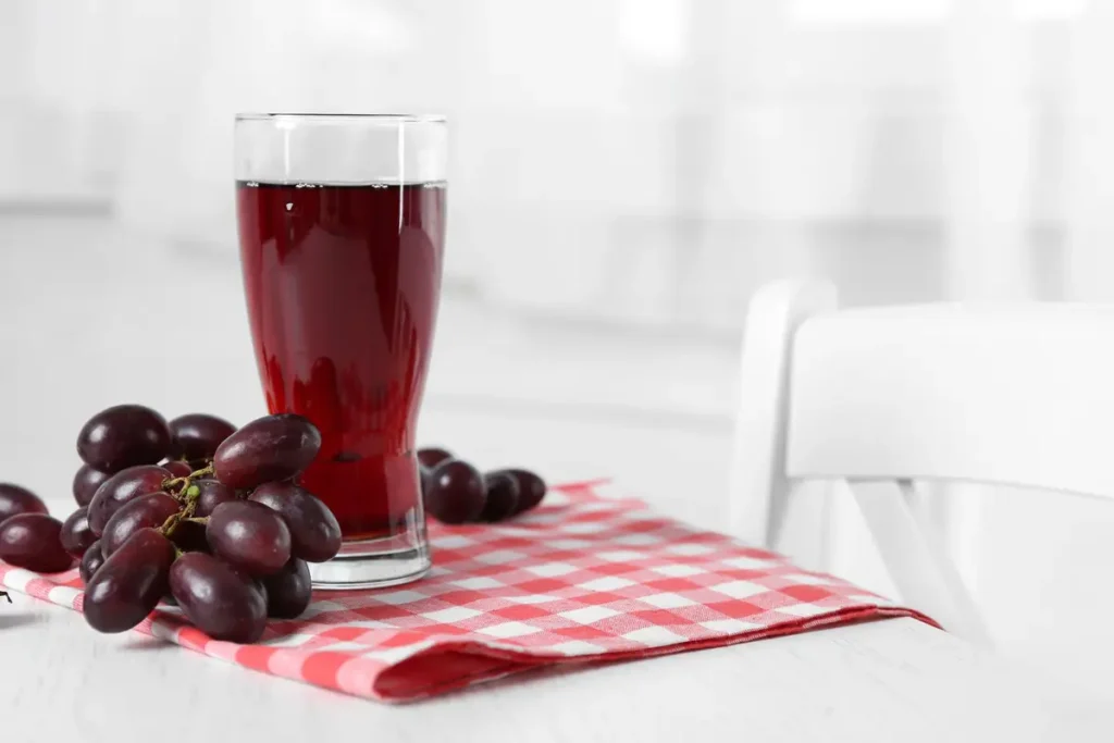 grapes juice glass