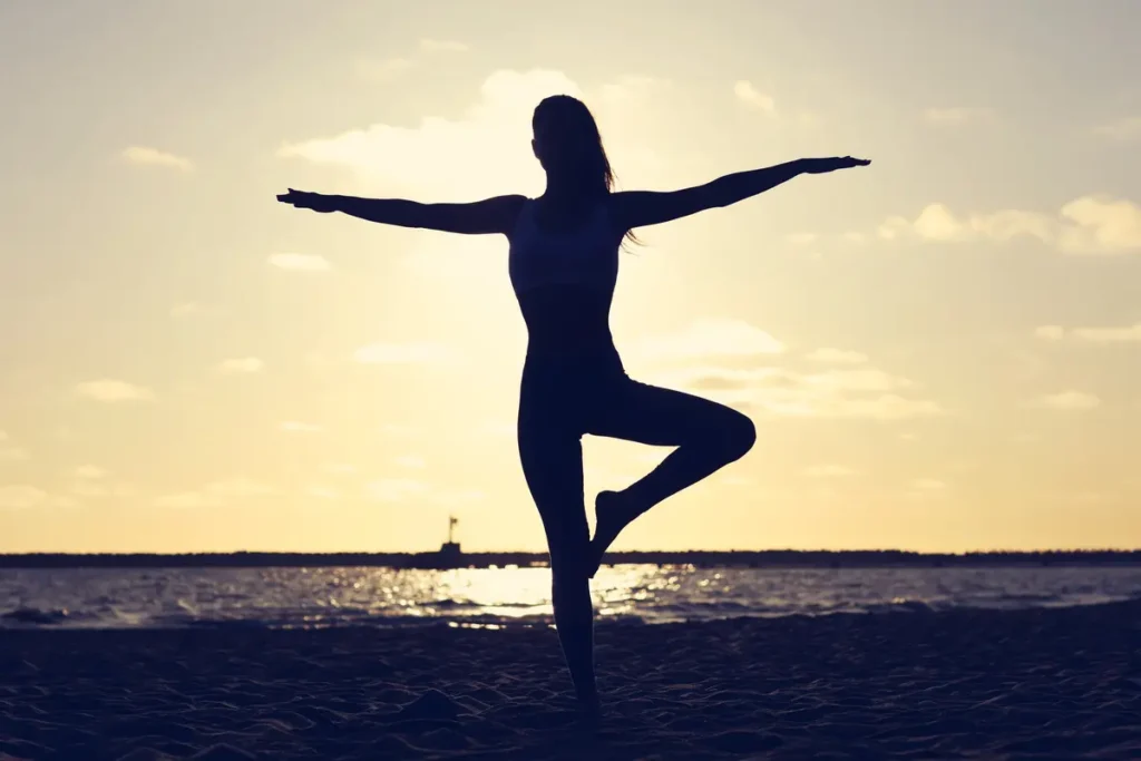 femme balance silhouette
