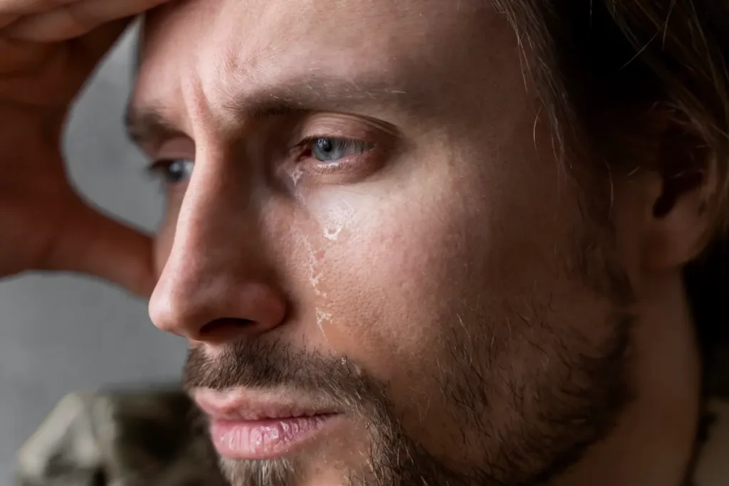 person crying