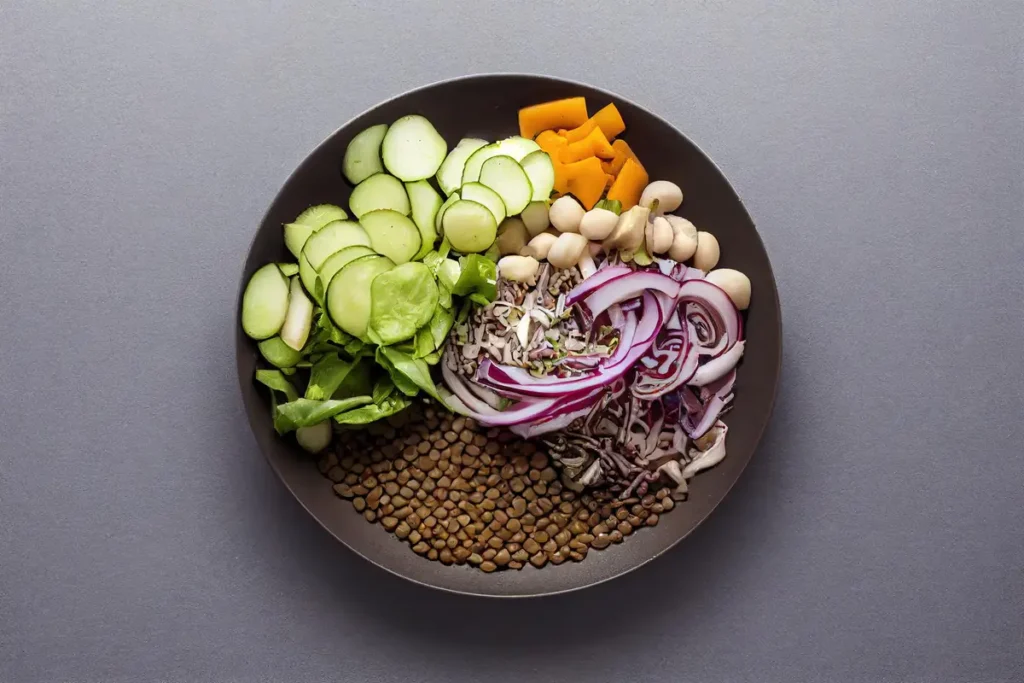 assiette legumes fibres
